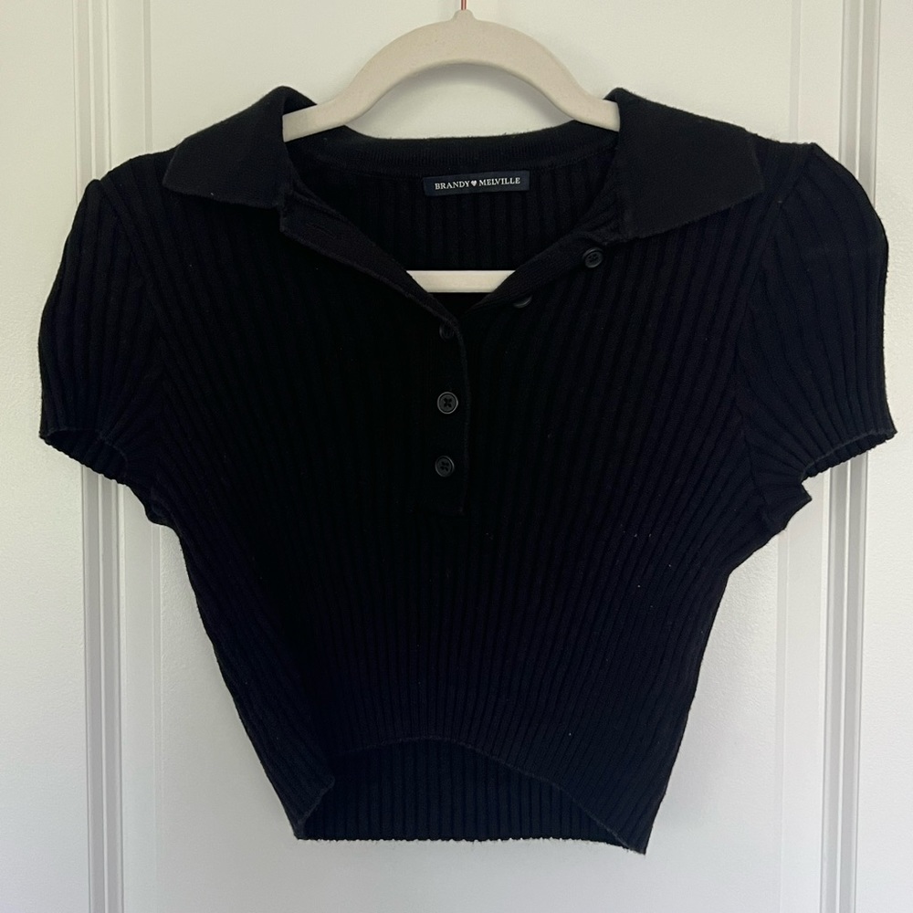 Brandy Melville, black crop top